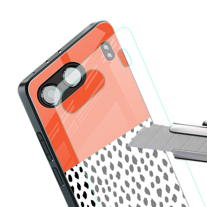 nostalgic tangerine back phone cover | glass case for oneplus nord 4