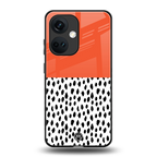 nostalgic tangerine back phone cover | glass case for oneplus nord ce 3