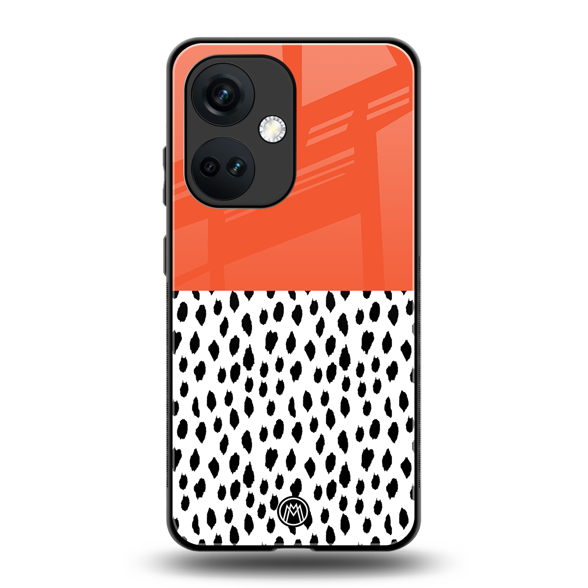 nostalgic tangerine back phone cover | glass case for oneplus nord ce 3