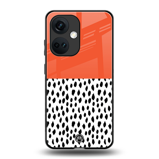 nostalgic tangerine back phone cover | glass case for oneplus nord ce 3