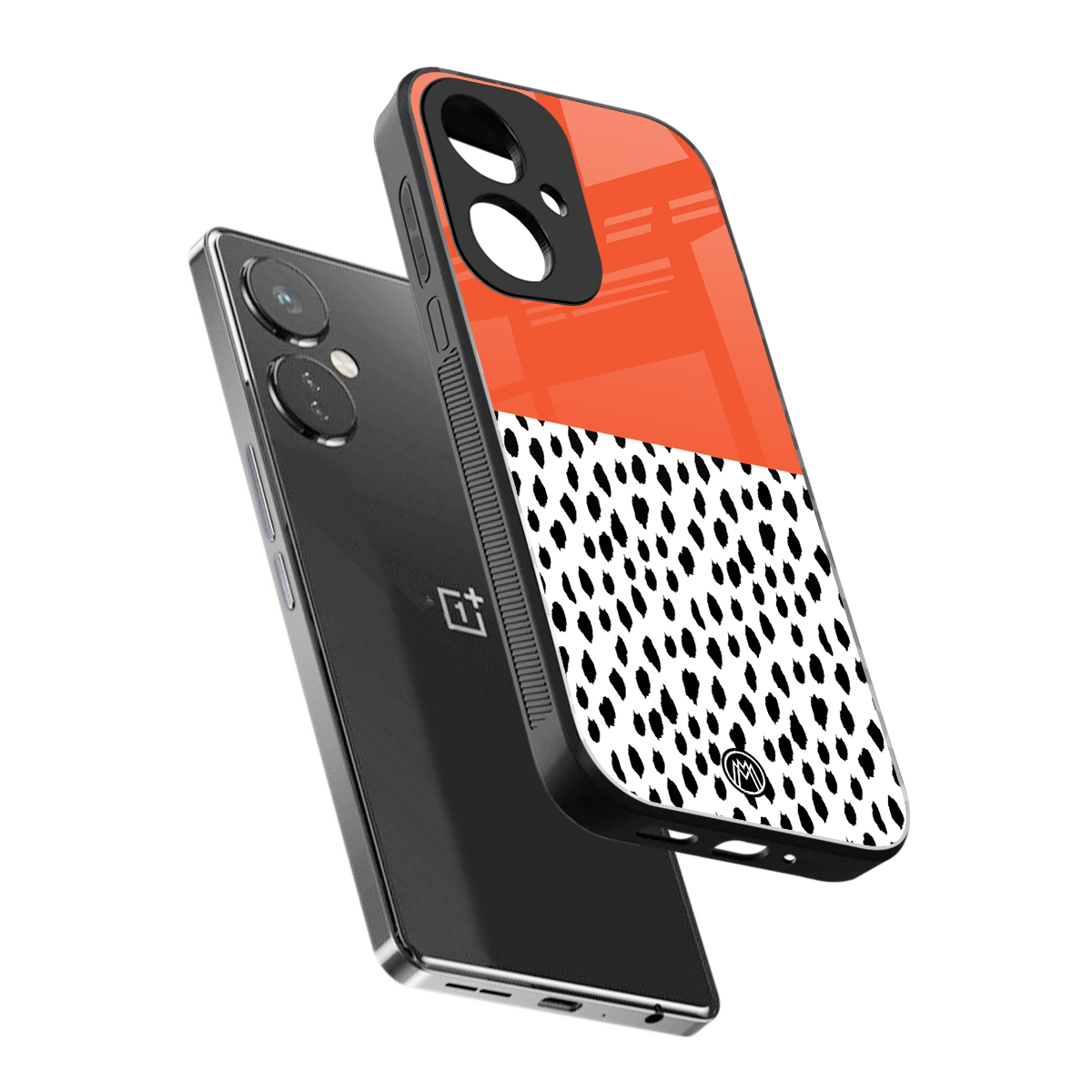 nostalgic tangerine back phone cover | glass case for oneplus nord ce 3