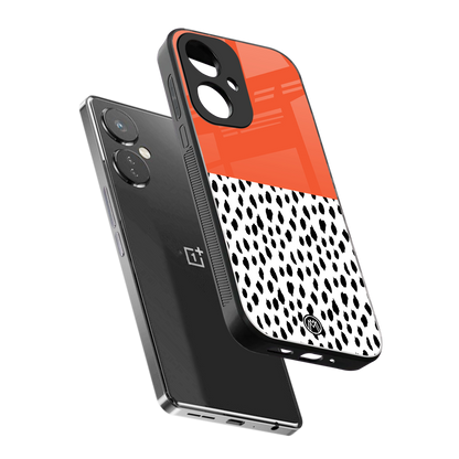 nostalgic tangerine back phone cover | glass case for oneplus nord ce 3