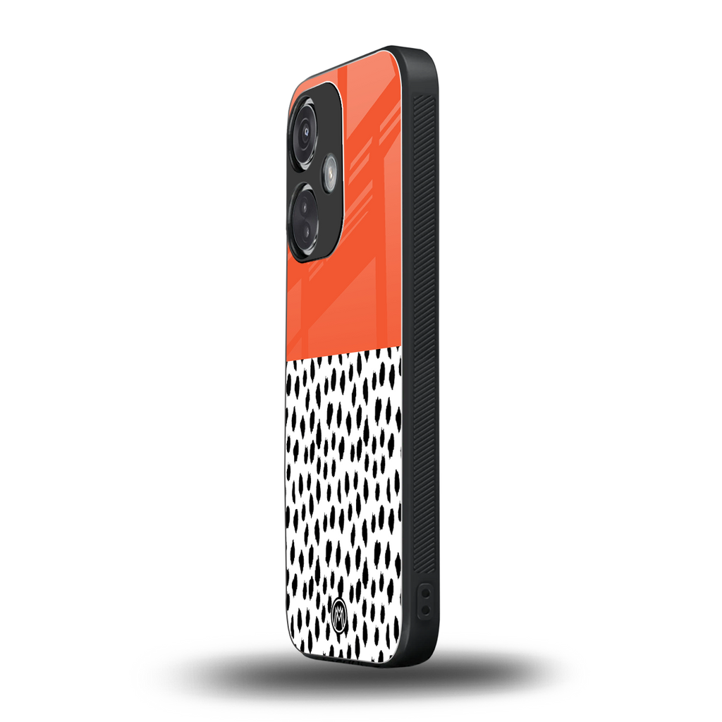 nostalgic tangerine back phone cover | glass case for oneplus nord ce 3
