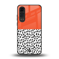 nostalgic tangerine back phone cover | glass case for oneplus nord ce 4 lite