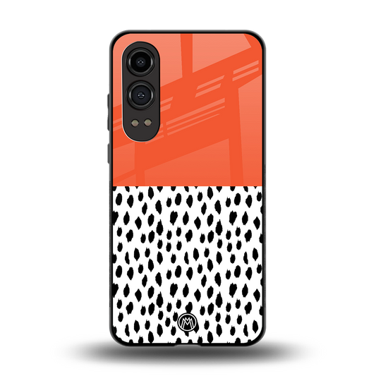 nostalgic tangerine back phone cover | glass case for oneplus nord ce 4 lite