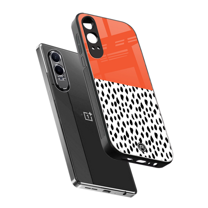 nostalgic tangerine back phone cover | glass case for oneplus nord ce 4 lite