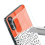 nostalgic tangerine back phone cover | glass case for oneplus nord ce 4 lite