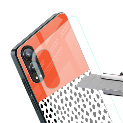 nostalgic tangerine back phone cover | glass case for oneplus nord ce 4 lite