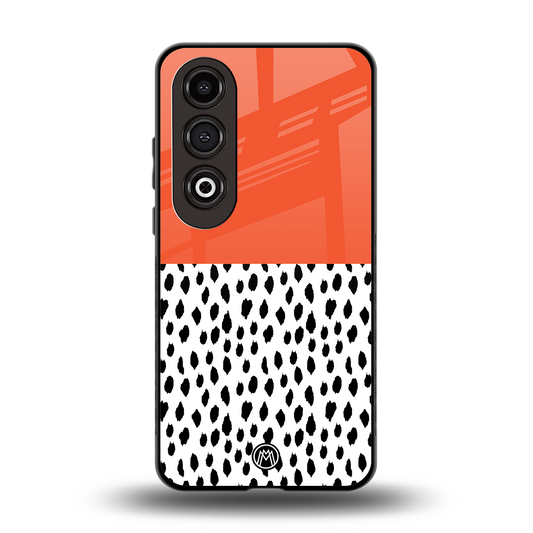 nostalgic tangerine back phone cover | glass case for oneplus nord ce 4
