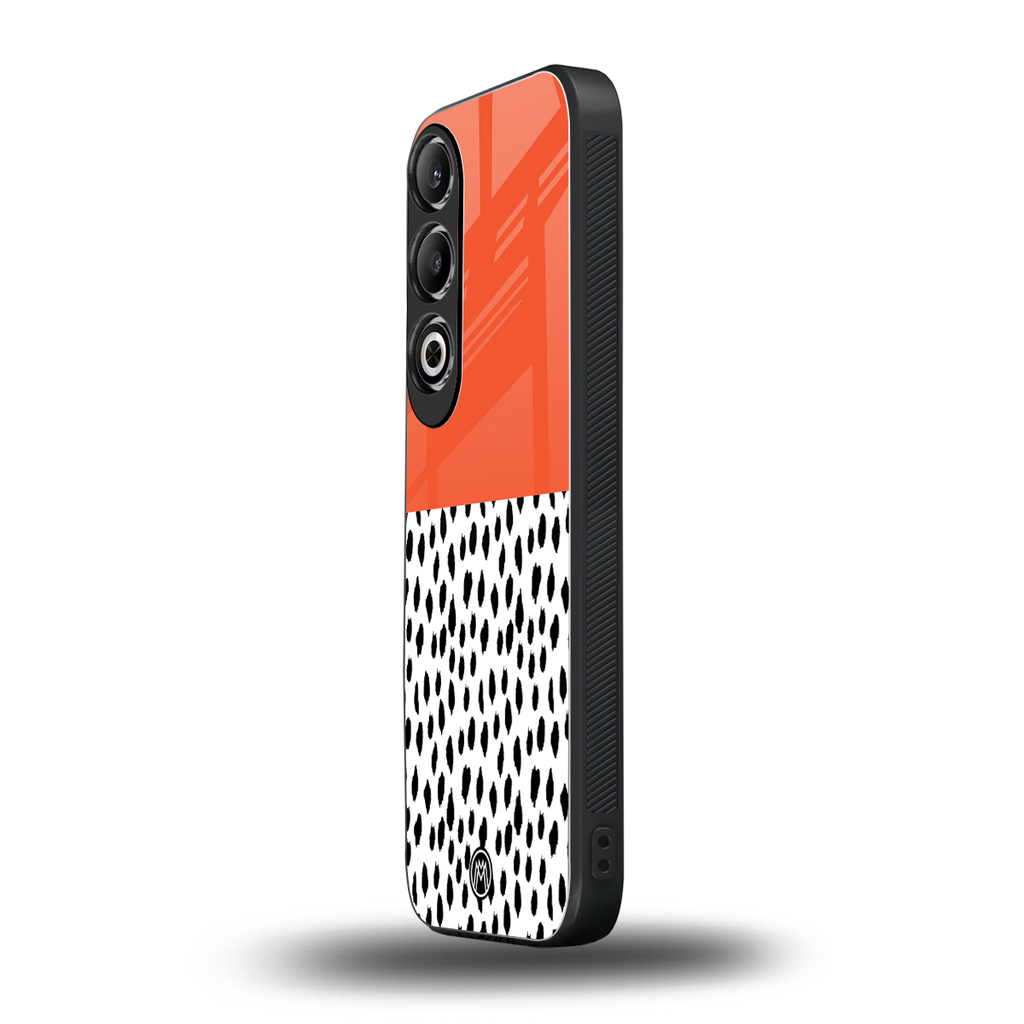 nostalgic tangerine back phone cover | glass case for oneplus nord ce 4