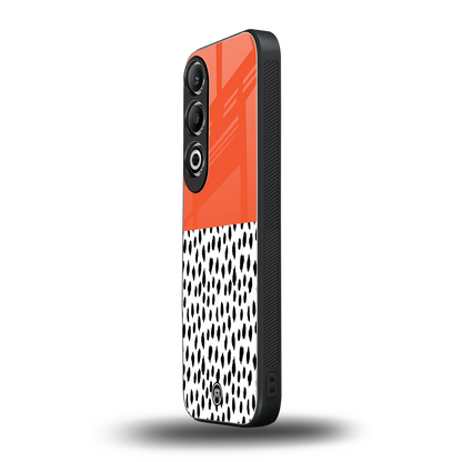 nostalgic tangerine back phone cover | glass case for oneplus nord ce 4