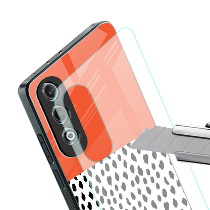nostalgic tangerine back phone cover | glass case for oneplus nord ce 4