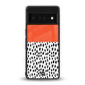 nostalgic tangerine back phone cover | glass case for google pixel 6 pro
