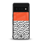 nostalgic tangerine back phone cover | glass case for google pixel 6 pro