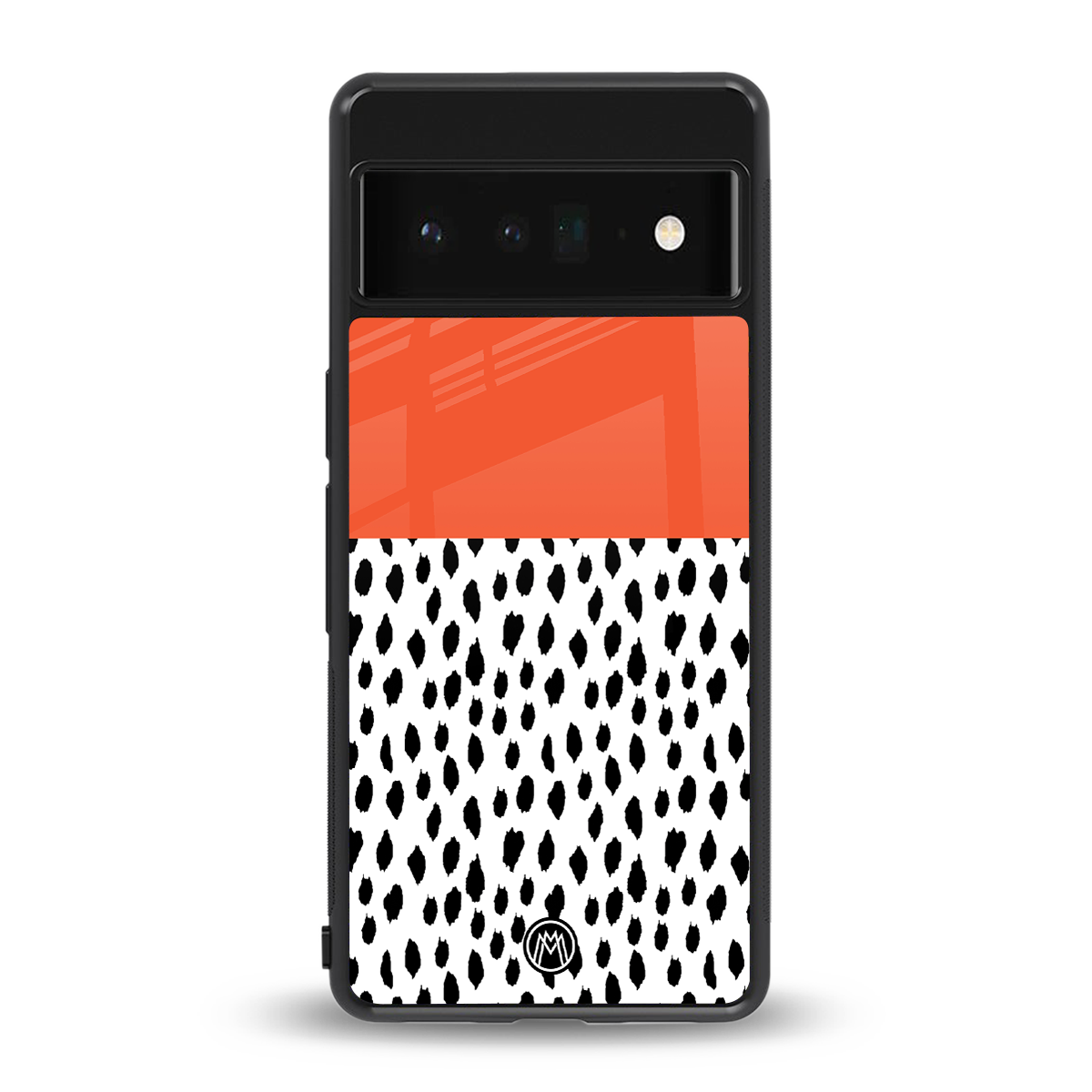 nostalgic tangerine back phone cover | glass case for google pixel 6 pro