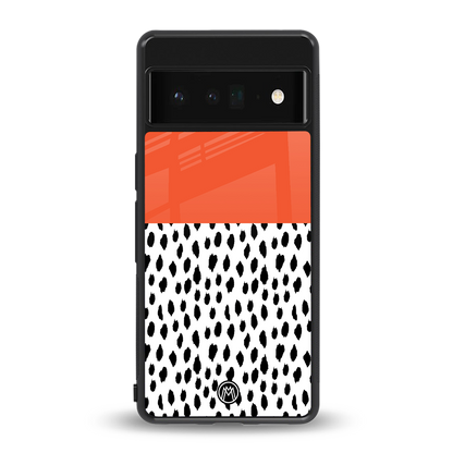nostalgic tangerine back phone cover | glass case for google pixel 6 pro