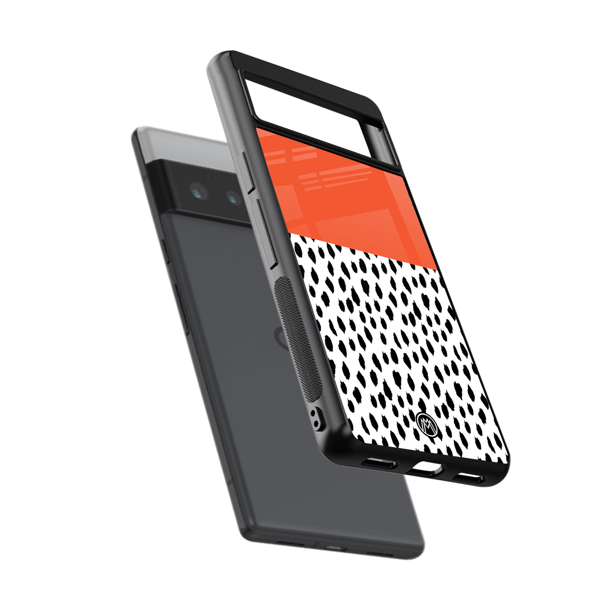 nostalgic tangerine back phone cover | glass case for google pixel 6 pro