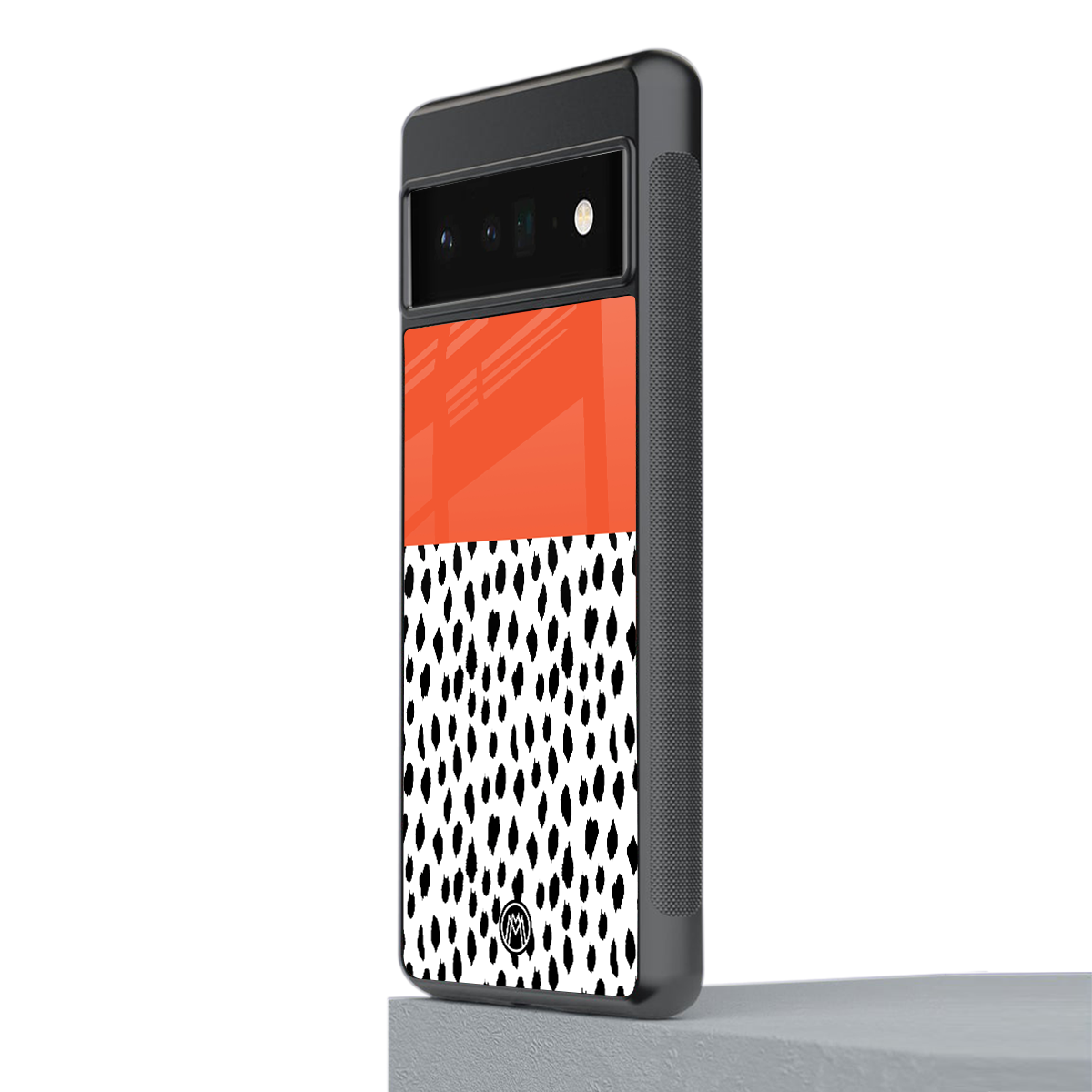 nostalgic tangerine back phone cover | glass case for google pixel 6 pro