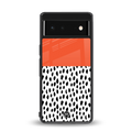 nostalgic tangerine back phone cover | glass case for google pixel 6