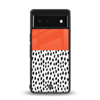 nostalgic tangerine back phone cover | glass case for google pixel 6