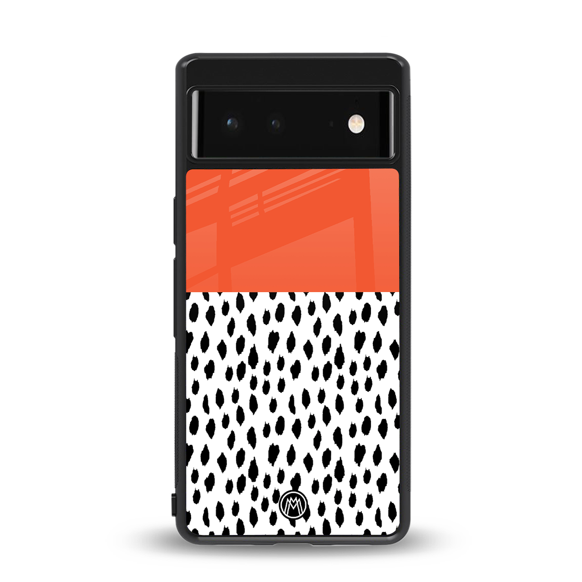 nostalgic tangerine back phone cover | glass case for google pixel 6