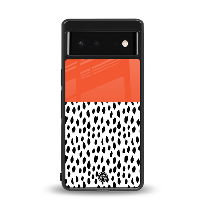 nostalgic tangerine back phone cover | glass case for Google Pixel 6A
