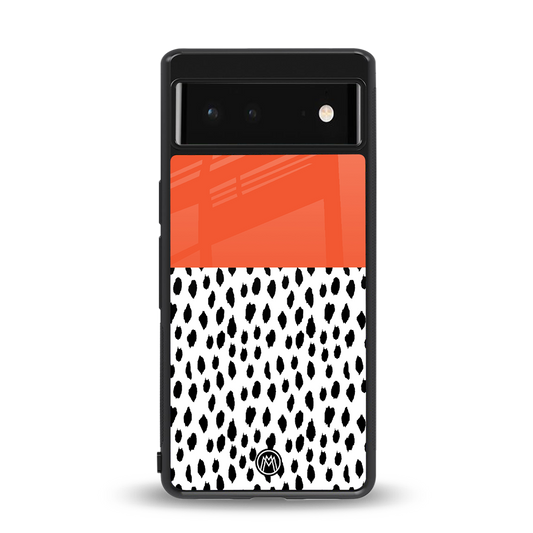nostalgic tangerine back phone cover | glass case for Google Pixel 6A