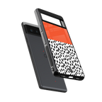 nostalgic tangerine back phone cover | glass case for google pixel 6