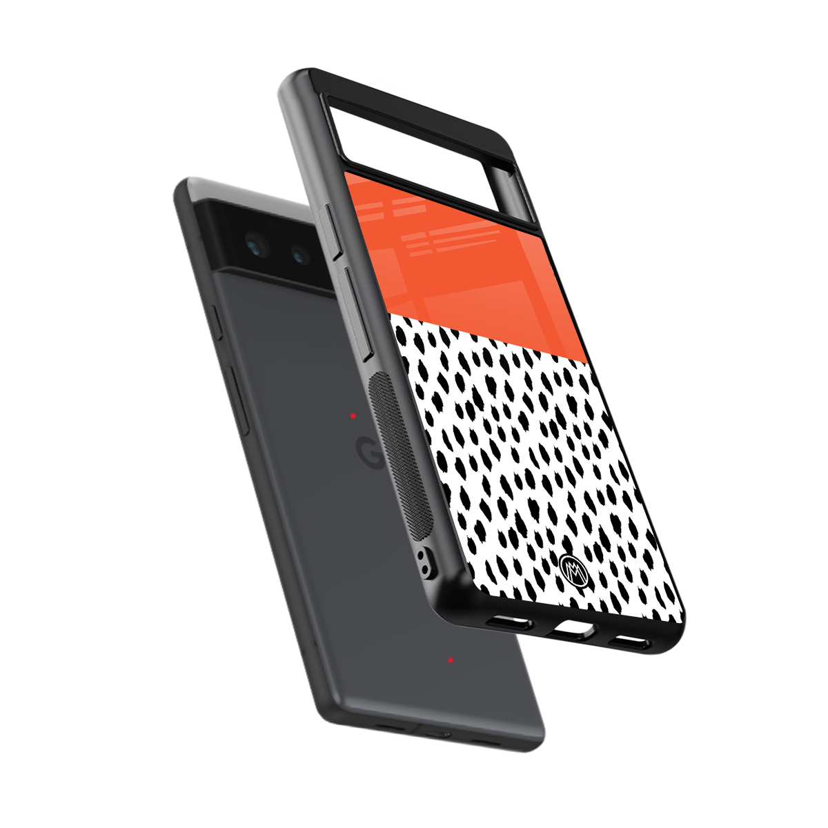 nostalgic tangerine back phone cover | glass case for google pixel 6
