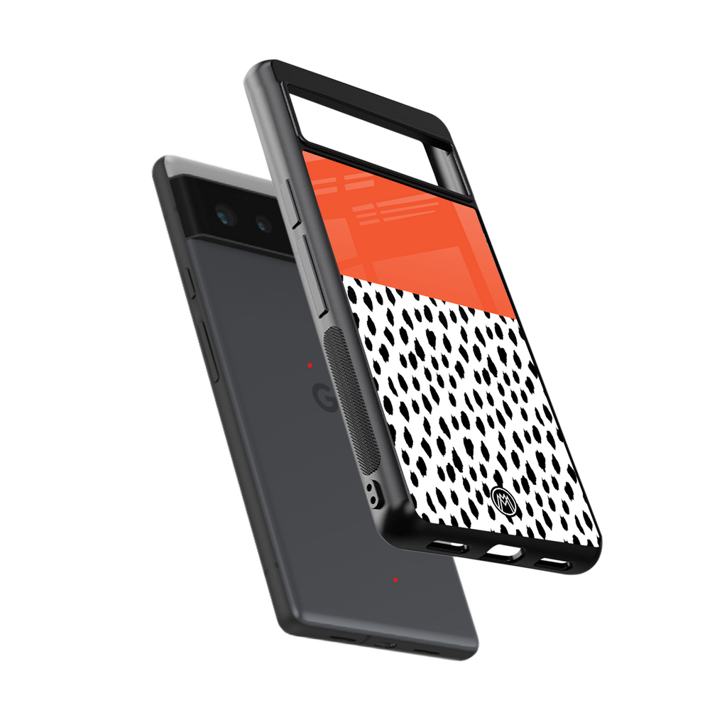 nostalgic tangerine back phone cover | glass case for Google Pixel 6A