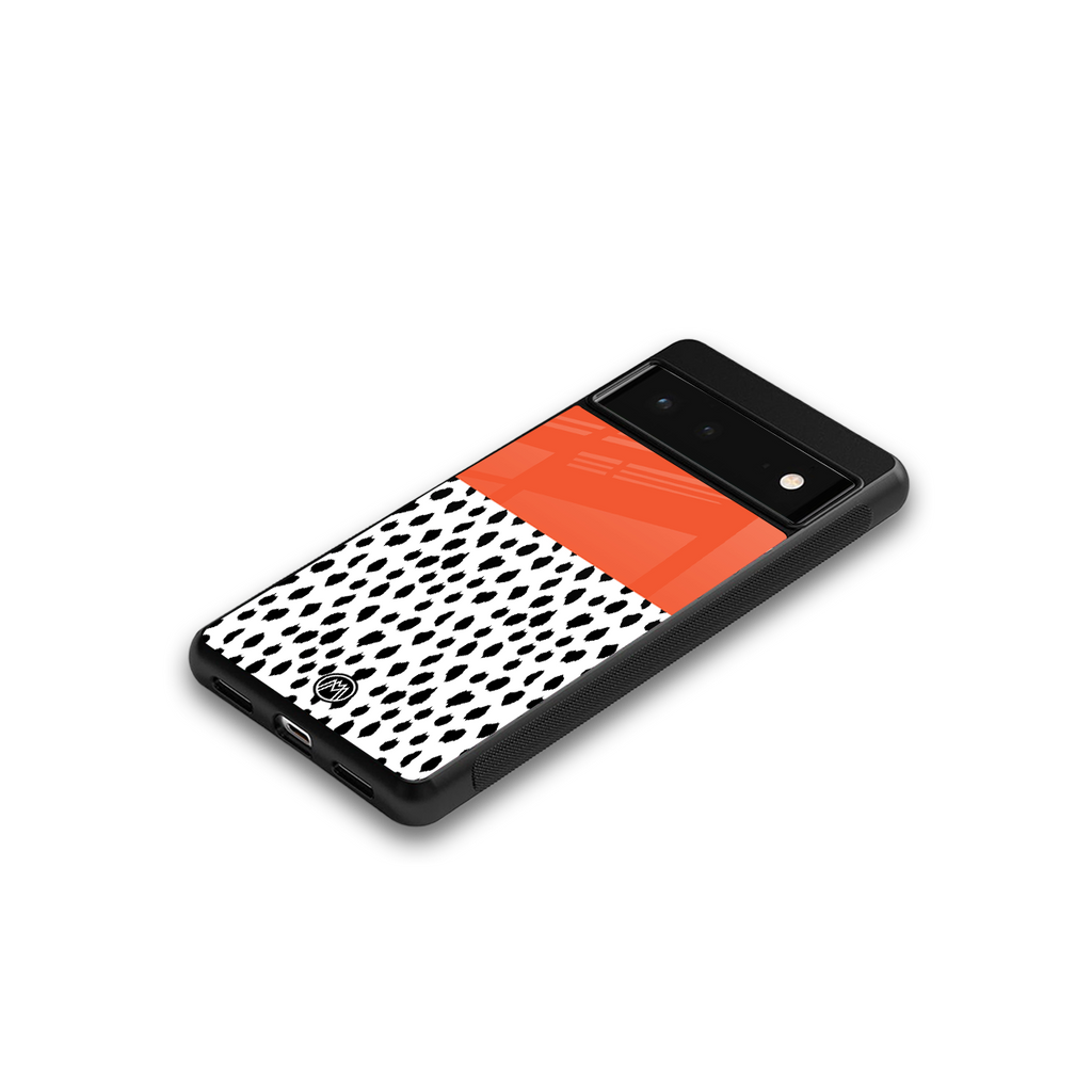nostalgic tangerine back phone cover | glass case for Google Pixel 6A