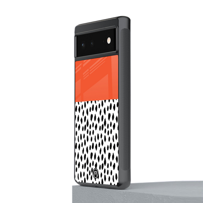 nostalgic tangerine back phone cover | glass case for Google Pixel 6A