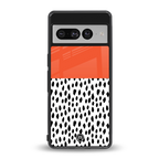 nostalgic tangerine back phone cover | glass case for google pixel 7 pro