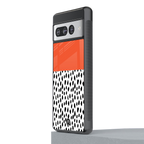 nostalgic tangerine back phone cover | glass case for google pixel 7 pro