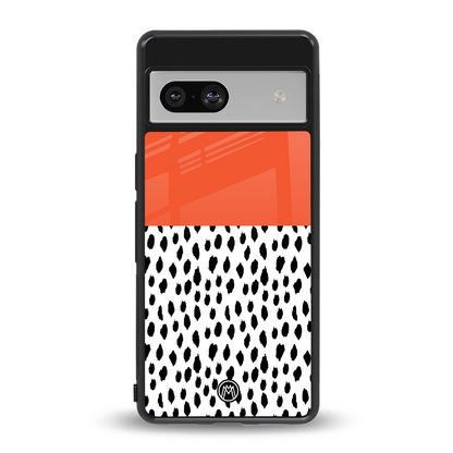 nostalgic tangerine back phone cover | glass case for Google Pixel 7A