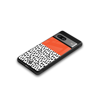 nostalgic tangerine back phone cover | glass case for Google Pixel 7A