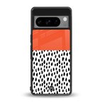 nostalgic tangerine back phone cover | glass case for google pixel 8 pro