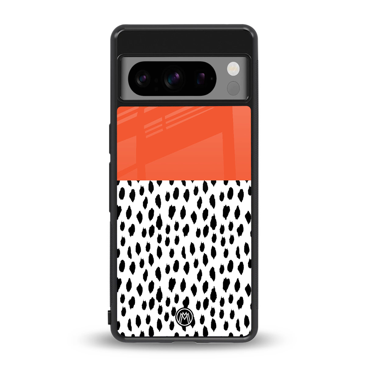 nostalgic tangerine back phone cover | glass case for google pixel 8 pro