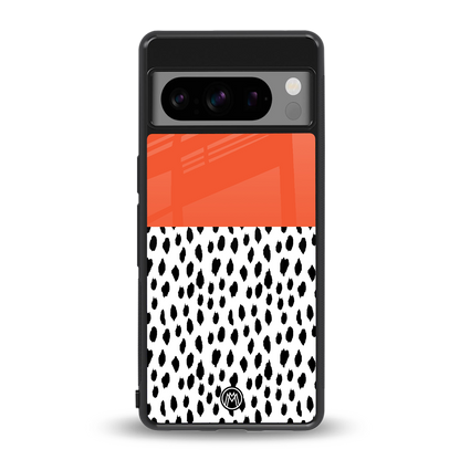 nostalgic tangerine back phone cover | glass case for google pixel 8 pro