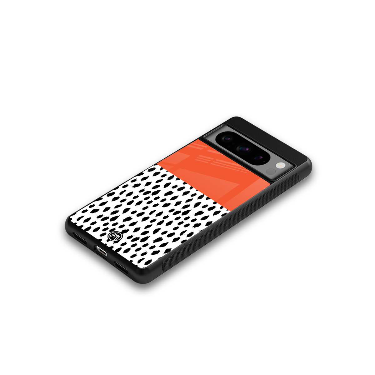 nostalgic tangerine back phone cover | glass case for google pixel 8 pro