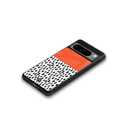 nostalgic tangerine back phone cover | glass case for google pixel 8 pro
