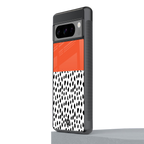 nostalgic tangerine back phone cover | glass case for google pixel 8 pro