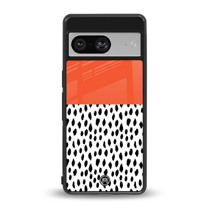 nostalgic tangerine back phone cover | glass case for Google Pixel 8
