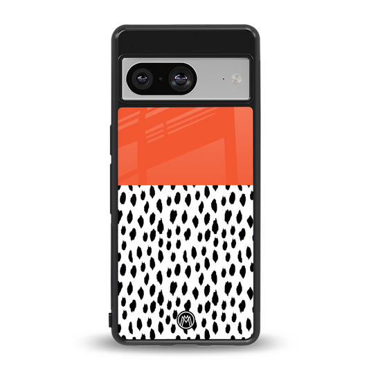 nostalgic tangerine back phone cover | glass case for Google Pixel 8