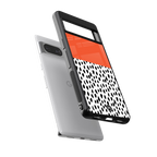 nostalgic tangerine back phone cover | glass case for Google Pixel 8