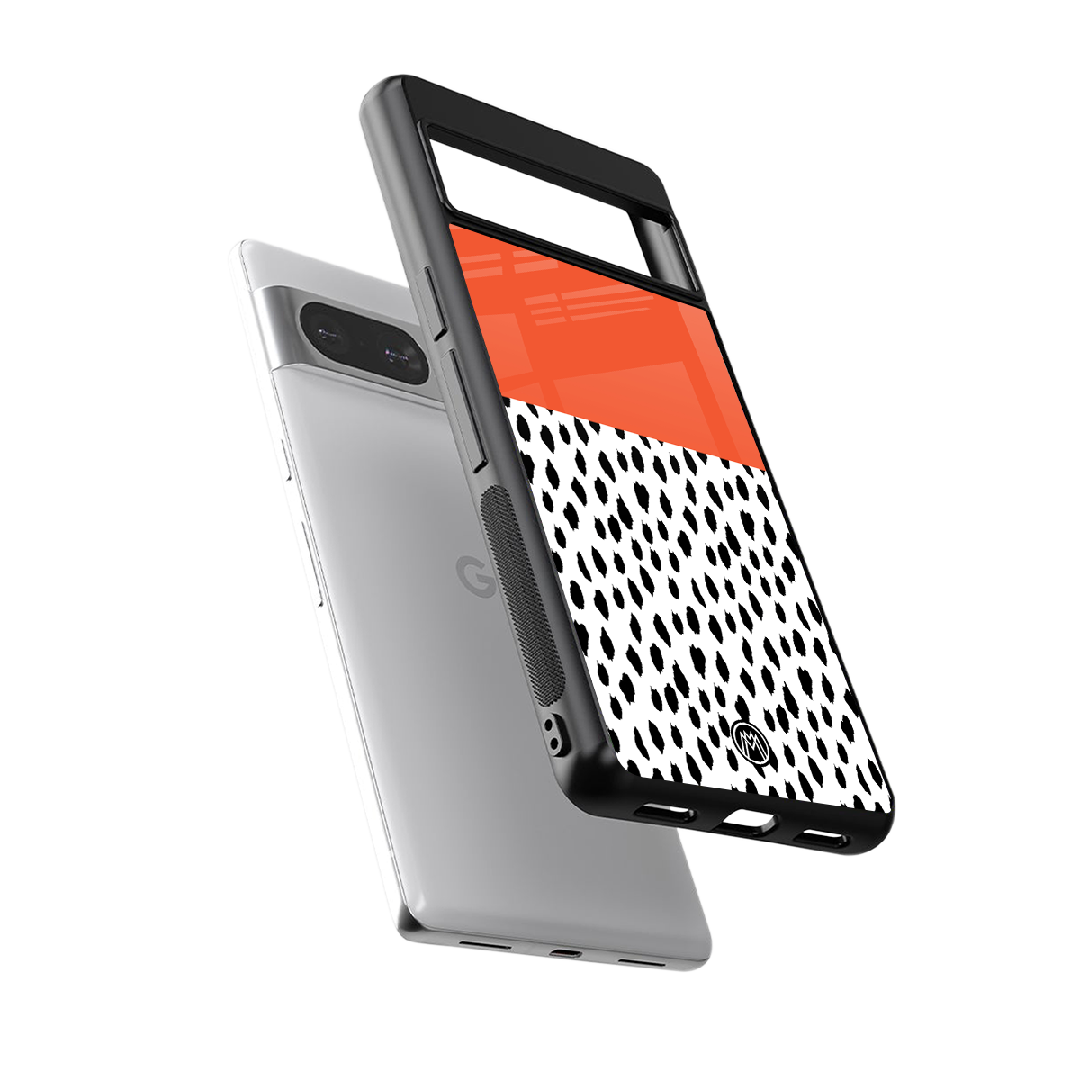 nostalgic tangerine back phone cover | glass case for Google Pixel 8