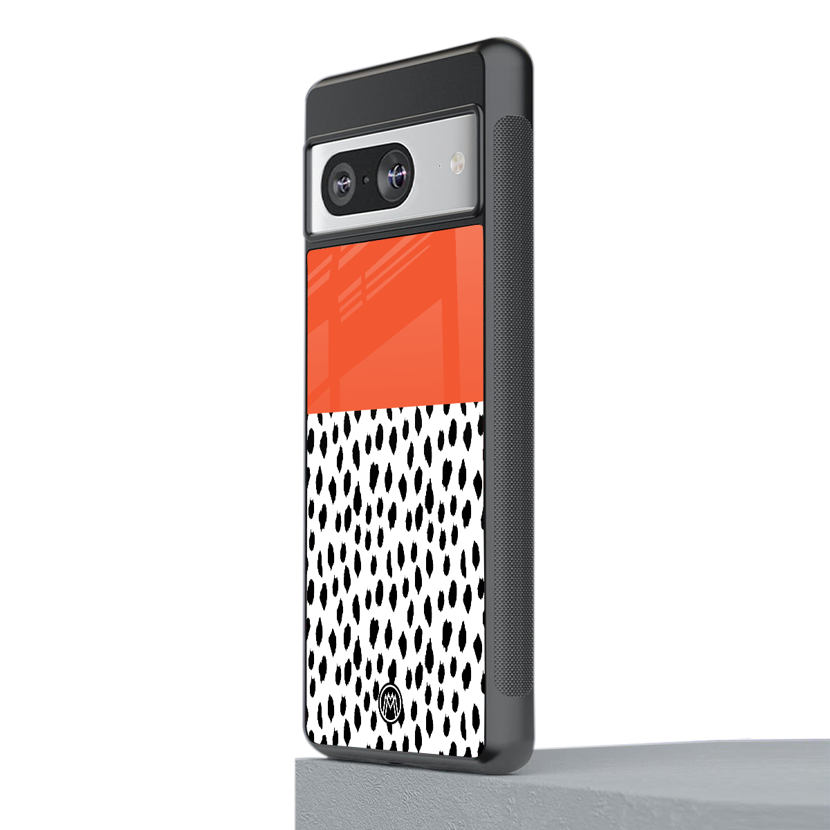 nostalgic tangerine back phone cover | glass case for Google Pixel 8