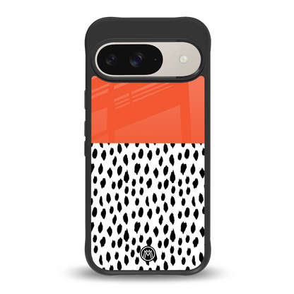 nostalgic tangerine back phone cover | glass case for google pixel 9