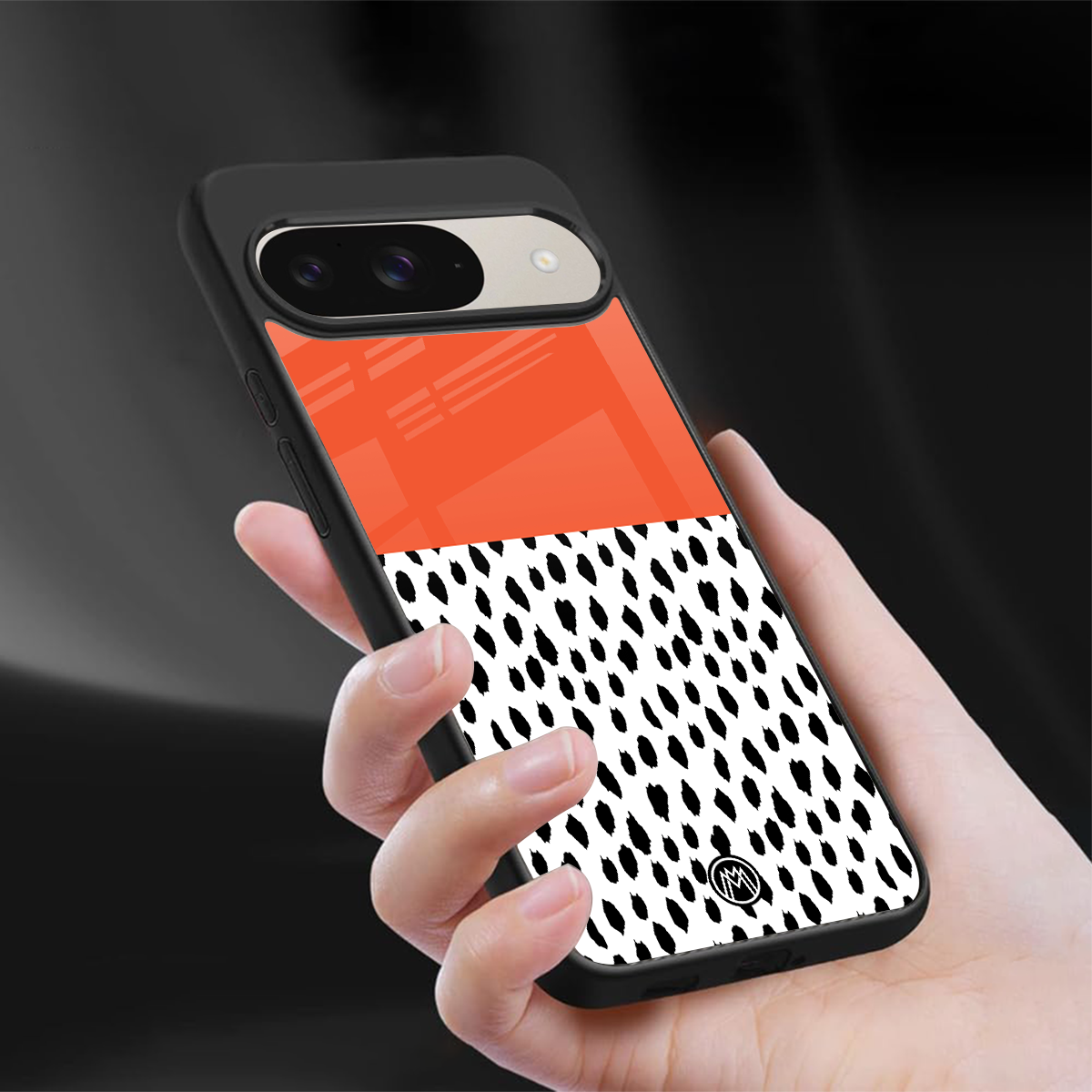 nostalgic tangerine back phone cover | glass case for google pixel 9