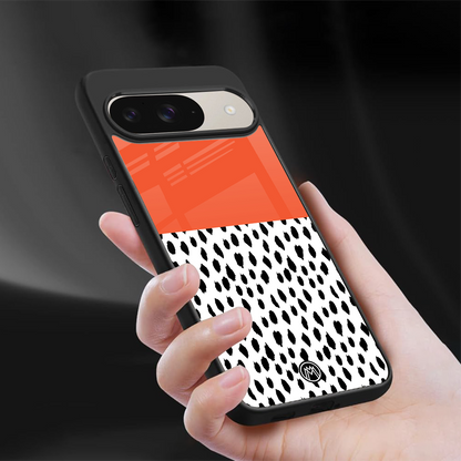 nostalgic tangerine back phone cover | glass case for google pixel 9